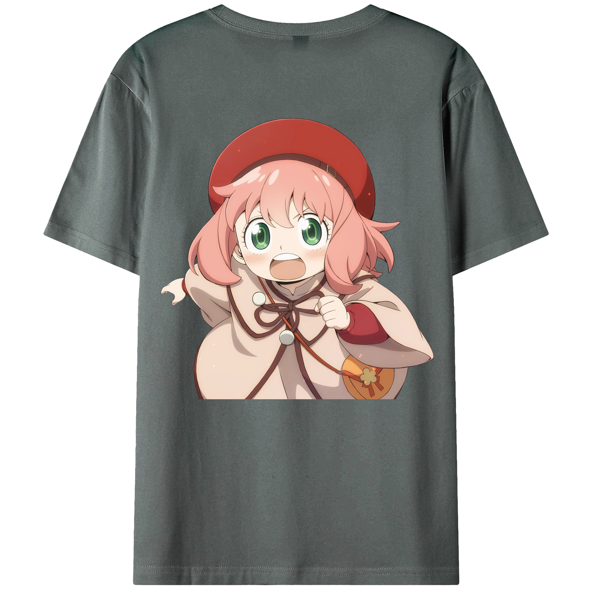 （画像用） SPY×FAMILY间谍家家酒 綿100％ メンズ半袖Tシャツ（バックプリント） 通気性